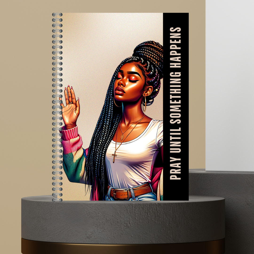 58. 2026 P.U.S.H. Pray Until Something Happens Prayer Journal Matte Hard Cover 120 Pages Spiral Bound Notepad for Spiritual Growth Encourages Consistent Prayer