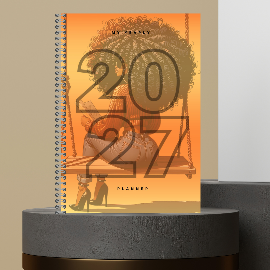 [Made to Order] My 2027 Yearly Planner | Weekly & Monthly Planner | Undated | Goal & Productivity Planner | Hardcover Wired Planner