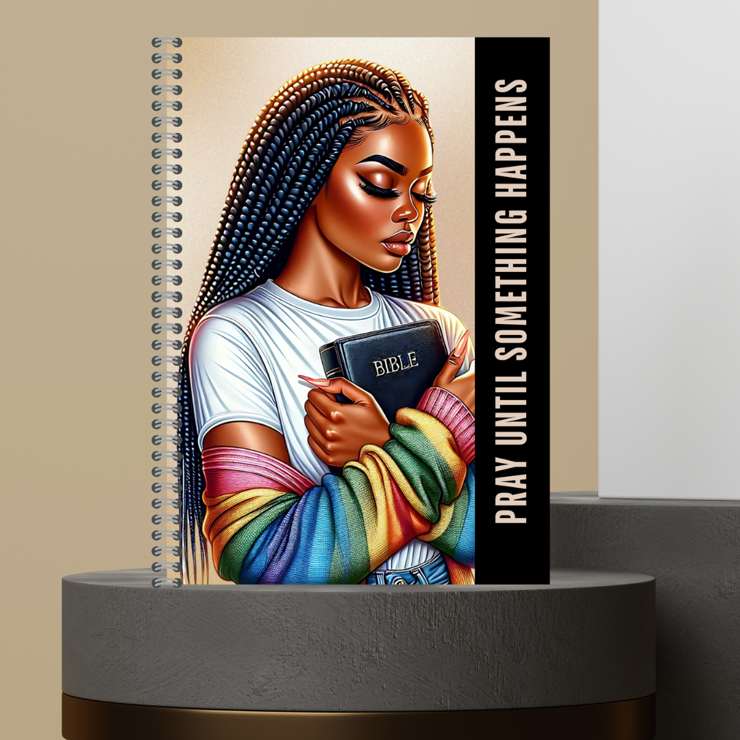 58. 2026 P.U.S.H. Pray Until Something Happens Prayer Journal Matte Hard Cover 120 Pages Spiral Bound Notepad for Spiritual Growth Encourages Consistent Prayer