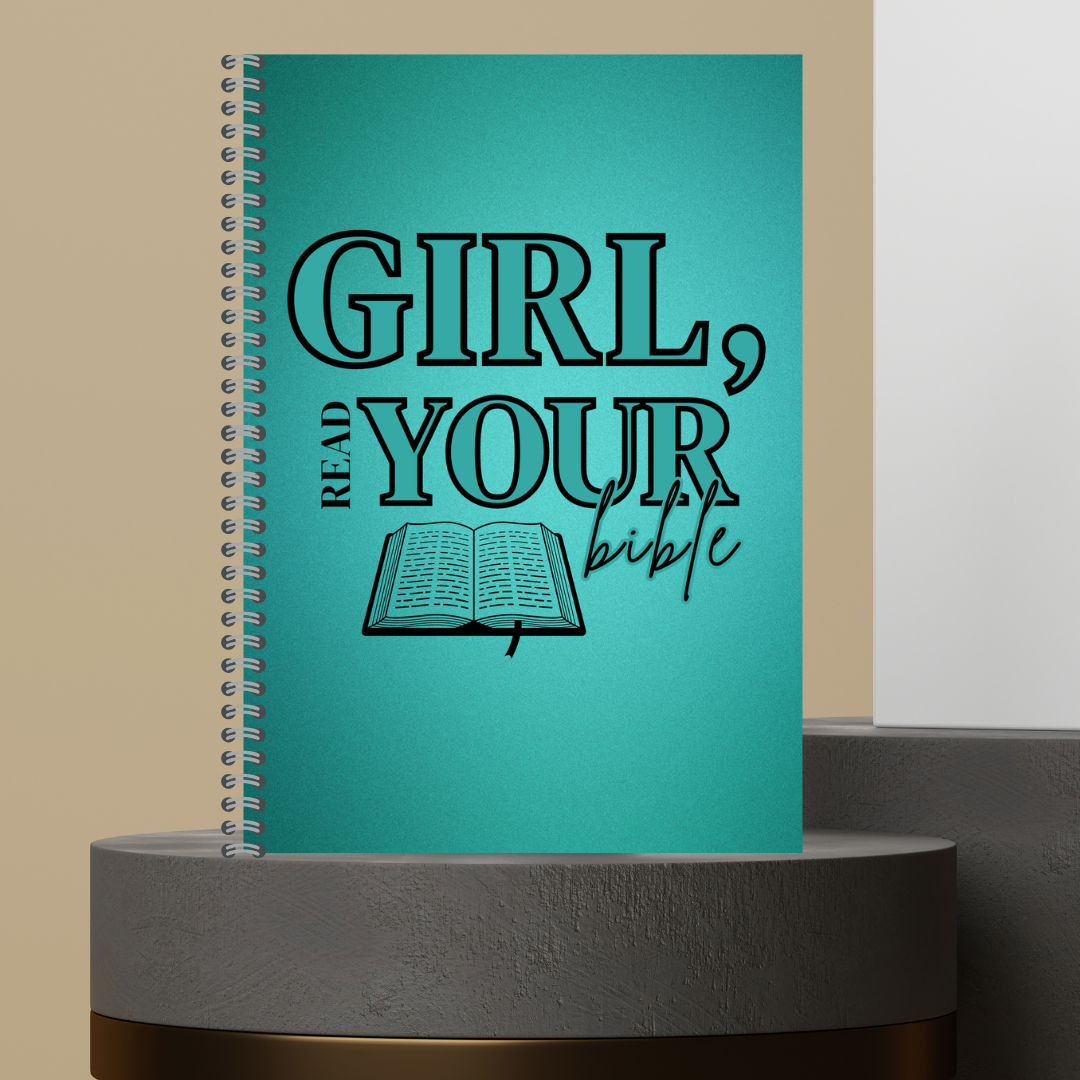 61.  [Made to Order] 2026 Girl Read Your Bible Bible Study Notes Journal - Hardcover Spiral Notebook with 120 Pages for Spiritual Journey