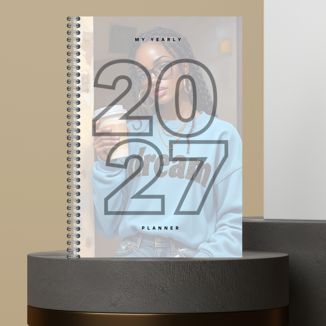 [Made to Order] My 2027 Yearly Planner | Weekly & Monthly Planner | Undated | Goal & Productivity Planner | Hardcover Wired Planner