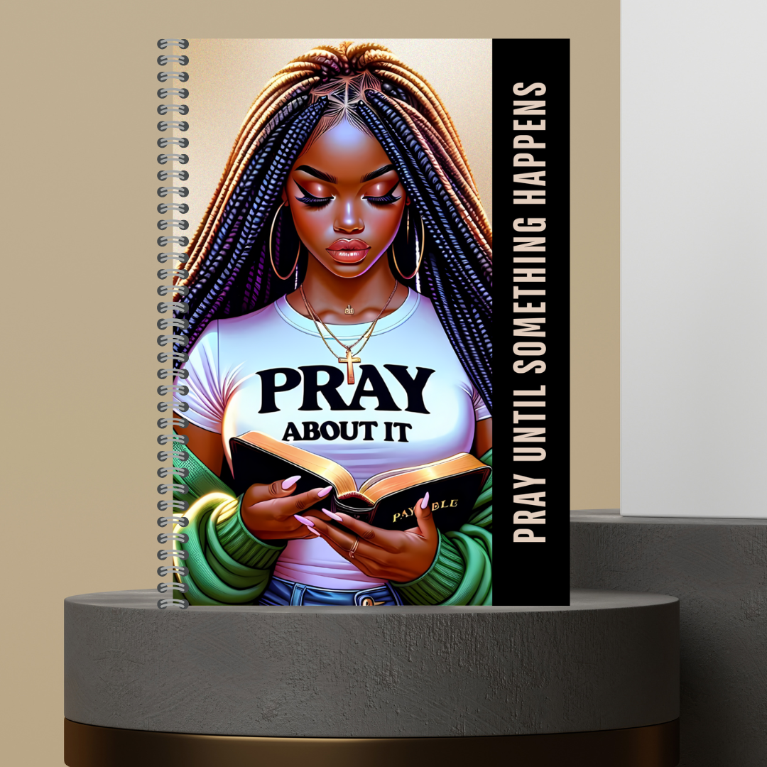 58. 2026 P.U.S.H. Pray Until Something Happens Prayer Journal Matte Hard Cover 120 Pages Spiral Bound Notepad for Spiritual Growth Encourages Consistent Prayer