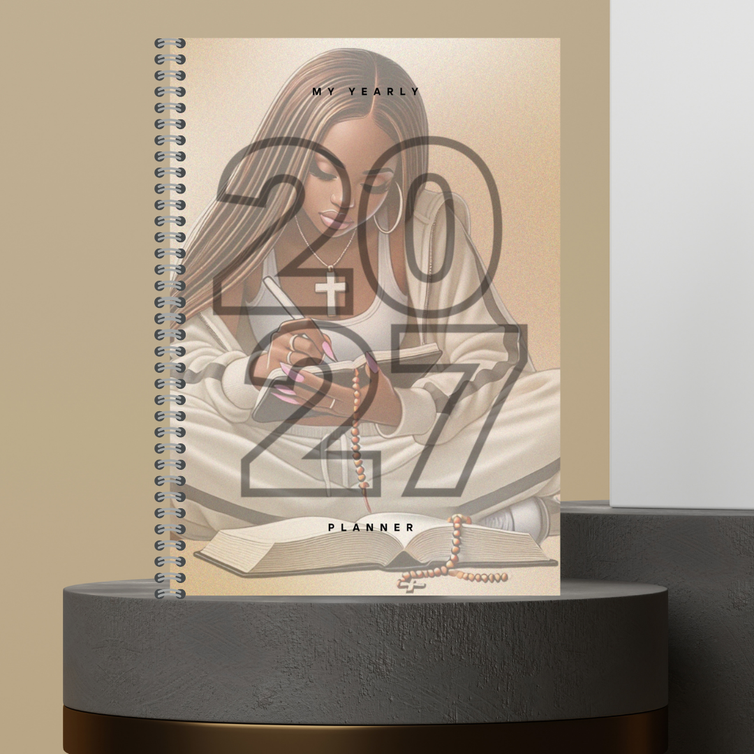 [Made to Order] My 2027 Yearly Planner | Weekly & Monthly Planner | Undated | Goal & Productivity Planner | Hardcover Wired Planner