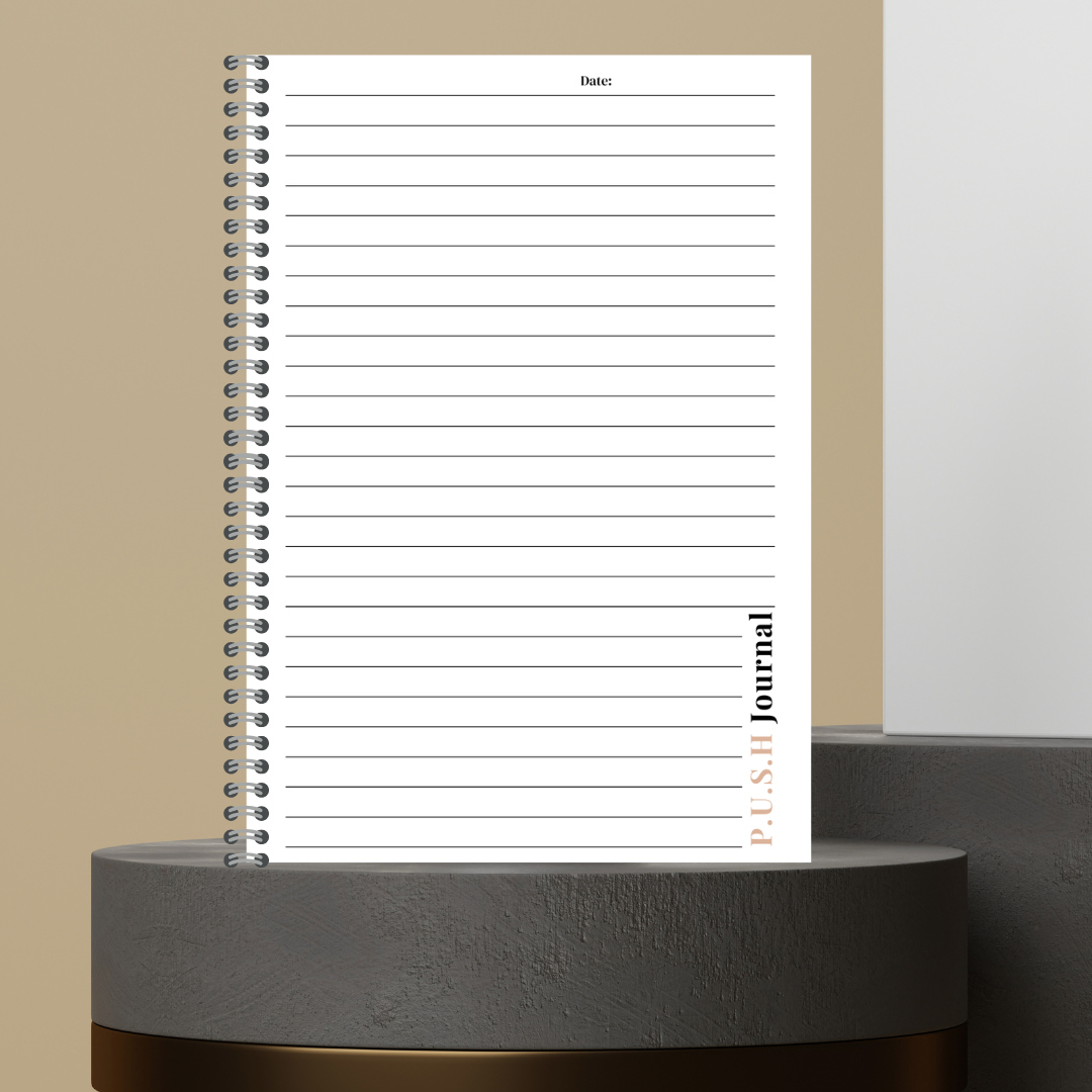 58. 2026 P.U.S.H. Pray Until Something Happens Prayer Journal Matte Hard Cover 120 Pages Spiral Bound Notepad for Spiritual Growth Encourages Consistent Prayer