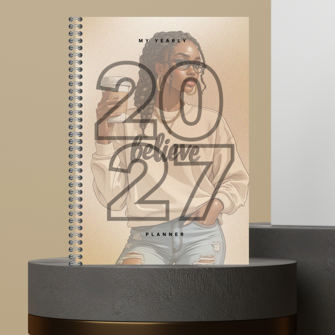 [Made to Order] My 2027 Yearly Planner | Weekly & Monthly Planner | Undated | Goal & Productivity Planner | Hardcover Wired Planner
