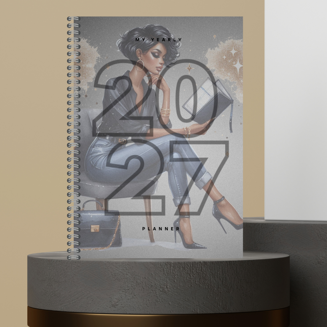 [Made to Order] My 2027 Yearly Planner | Weekly & Monthly Planner | Undated | Goal & Productivity Planner | Hardcover Wired Planner