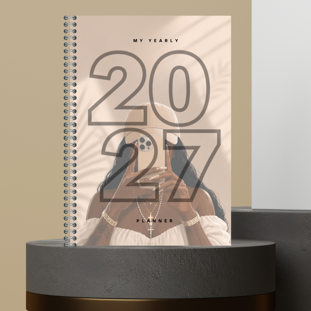 [Made to Order] My 2027 Yearly Planner | Weekly & Monthly Planner | Undated | Goal & Productivity Planner | Hardcover Wired Planner
