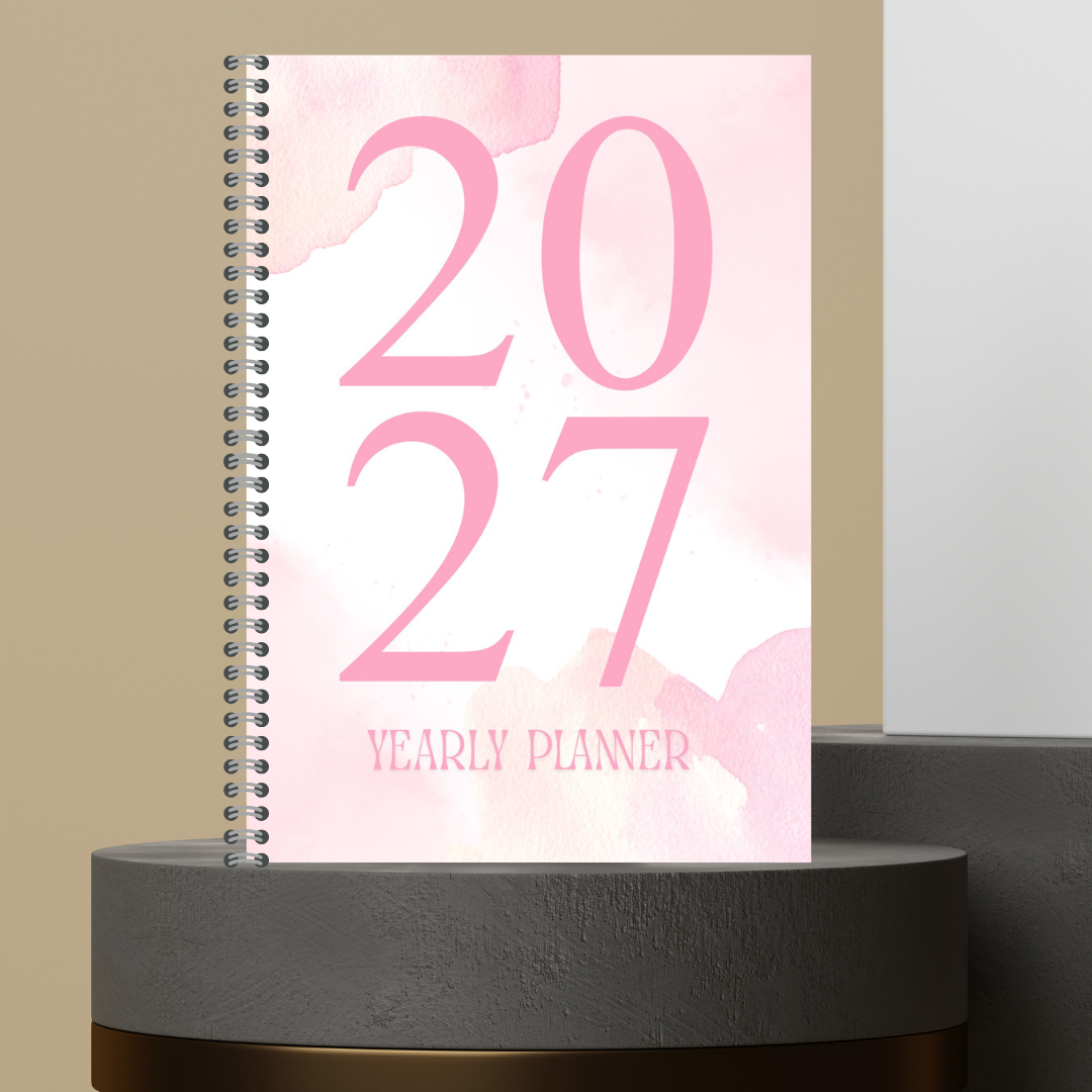[Made to Order] My 2027 Yearly Planner | Weekly & Monthly Planner | Undated | Goal & Productivity Planner | Hardcover Wired Planner
