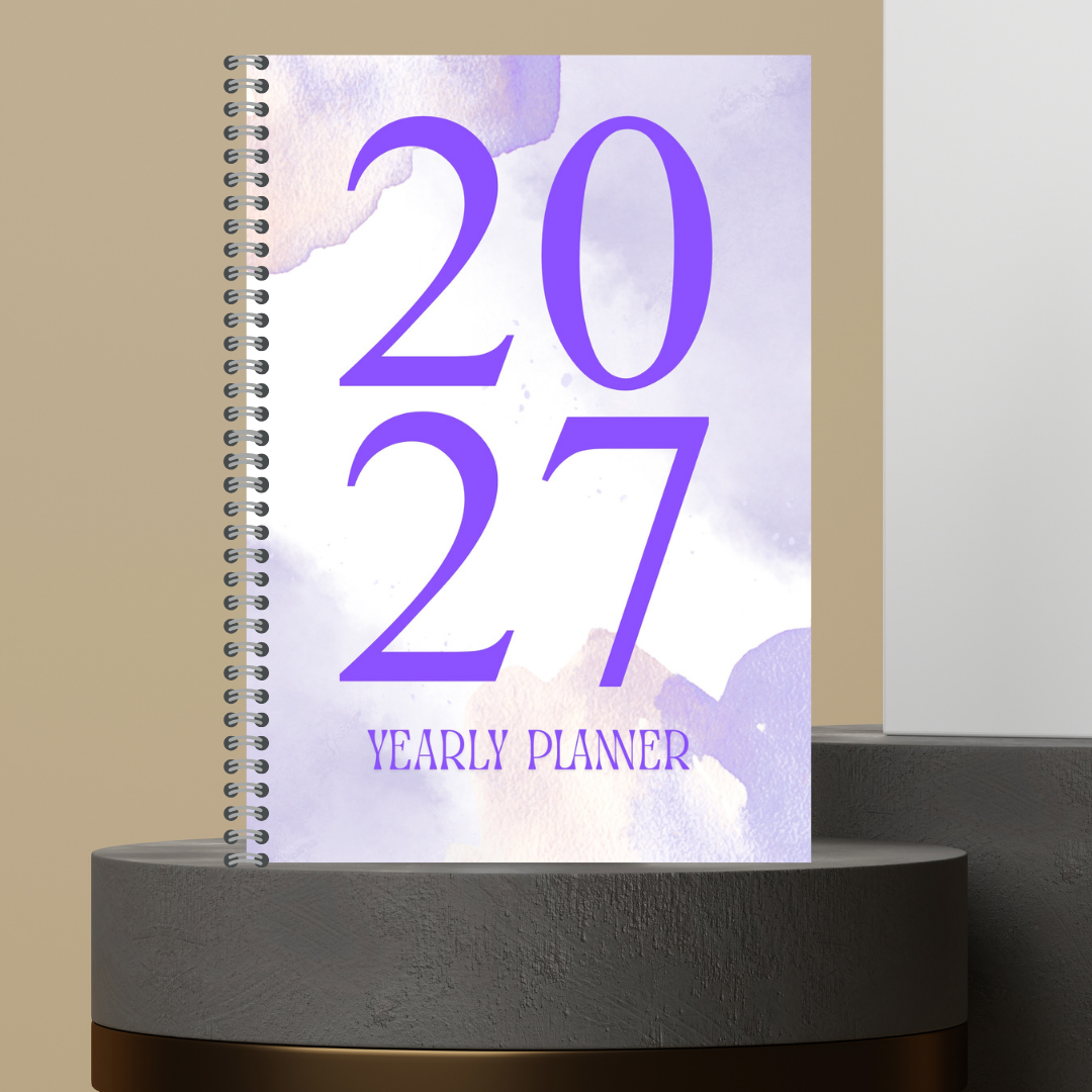 [Made to Order] My 2027 Yearly Planner | Weekly & Monthly Planner | Undated | Goal & Productivity Planner | Hardcover Wired Planner