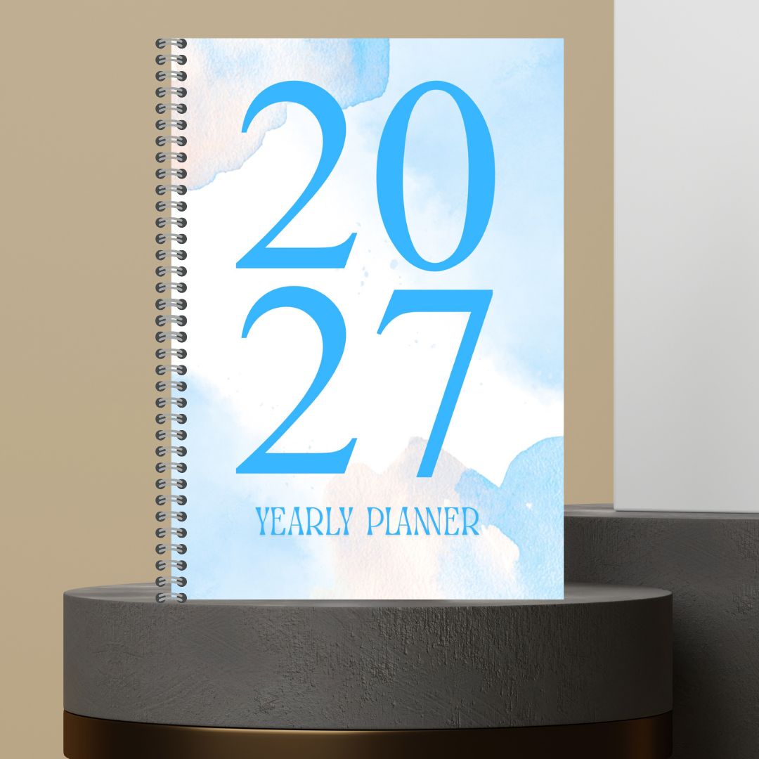 [Made to Order] My 2027 Yearly Planner | Weekly & Monthly Planner | Undated | Goal & Productivity Planner | Hardcover Wired Planner