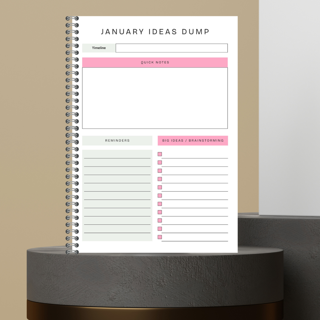 [Made to Order] My 2027 Yearly Planner | Weekly & Monthly Planner | Undated | Goal & Productivity Planner | Hardcover Wired Planner