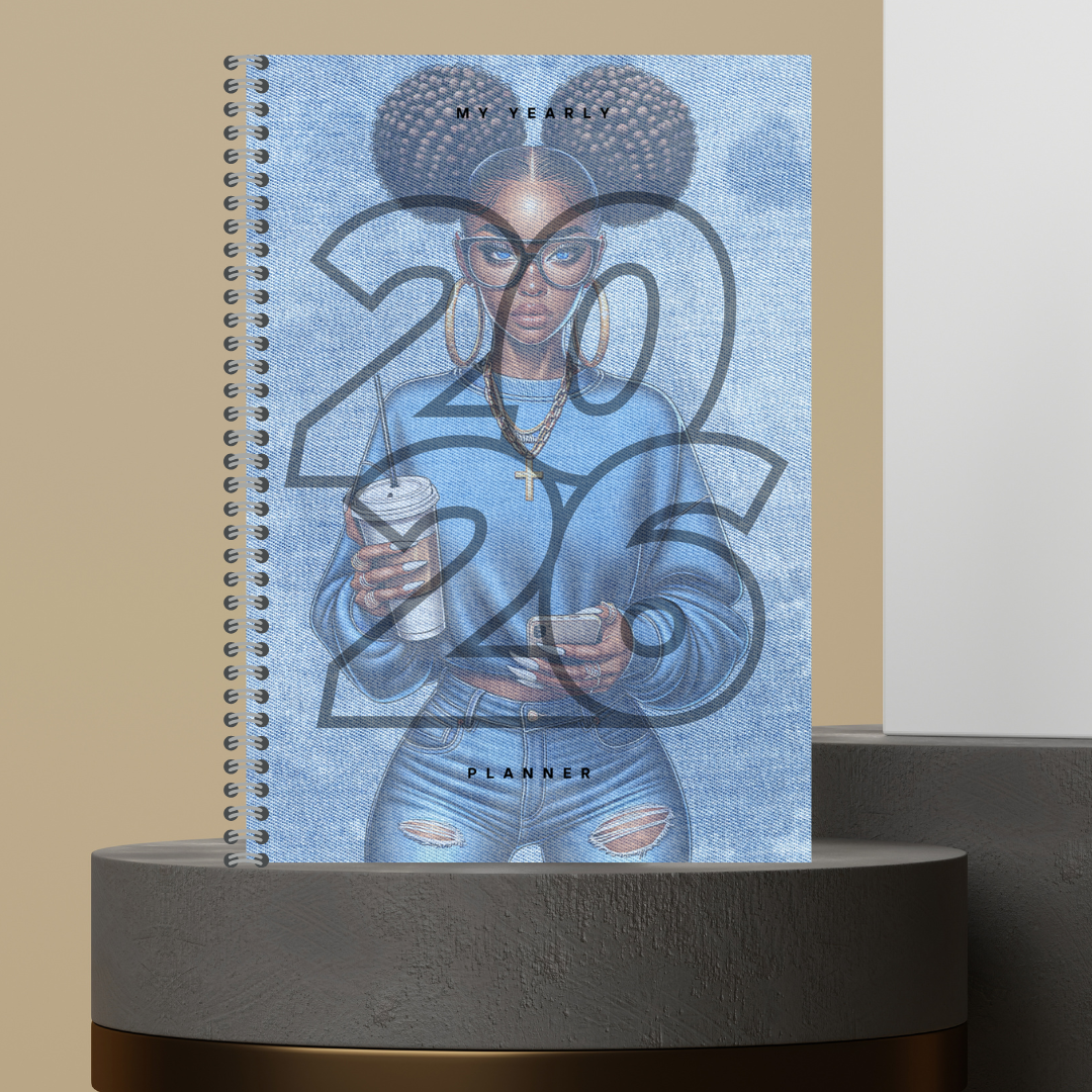 [Made to Order] 2026 Yearly Planner with Monthly Overview + Weekly Planner +Bill Tracker + Budget Planner and Notes Matte Finish Hard Cover