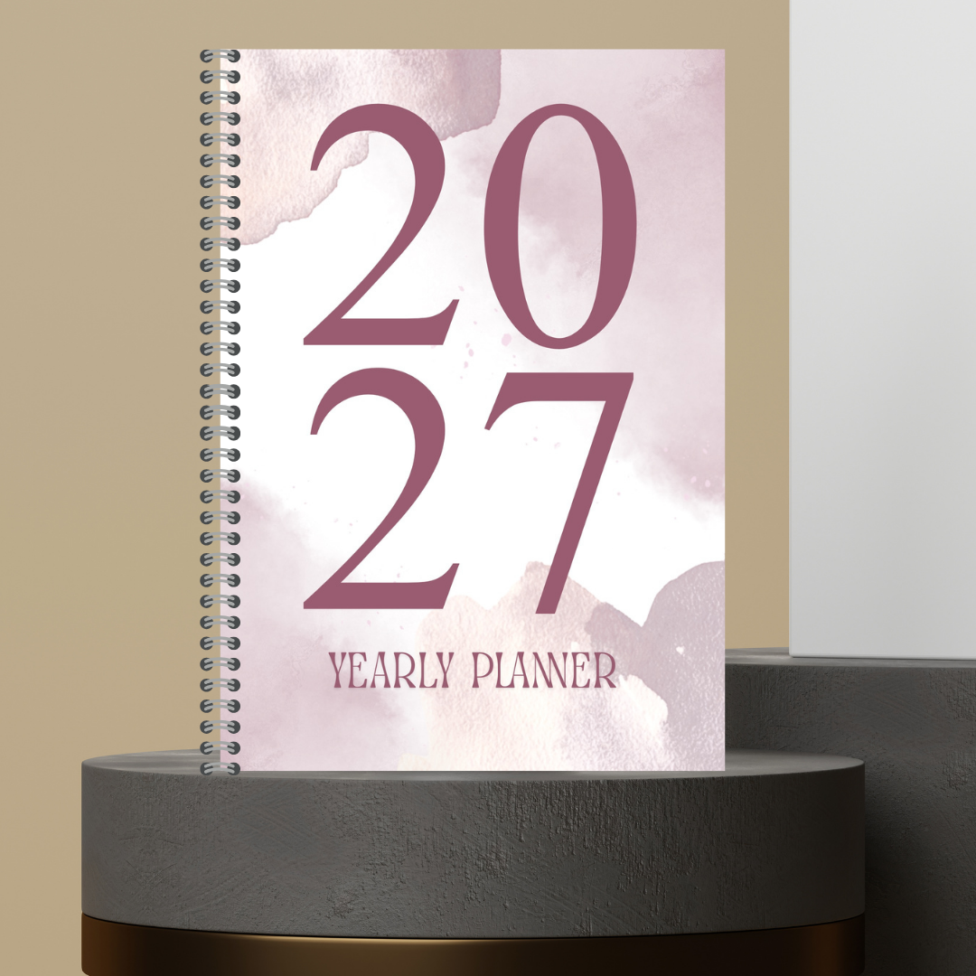 [Made to Order] My 2027 Yearly Planner | Weekly & Monthly Planner | Undated | Goal & Productivity Planner | Hardcover Wired Planner