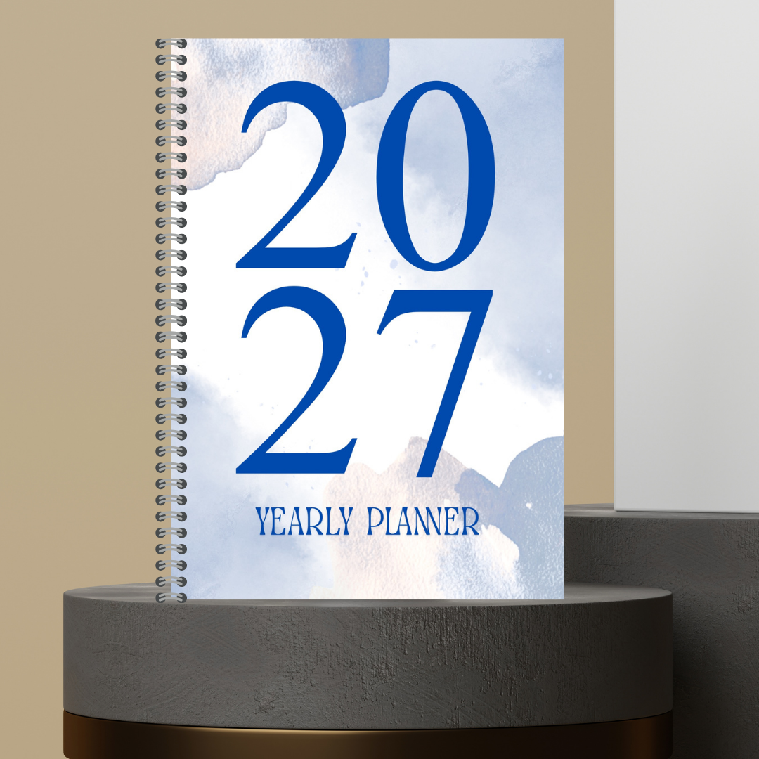 [Made to Order] My 2027 Yearly Planner | Weekly & Monthly Planner | Undated | Goal & Productivity Planner | Hardcover Wired Planner