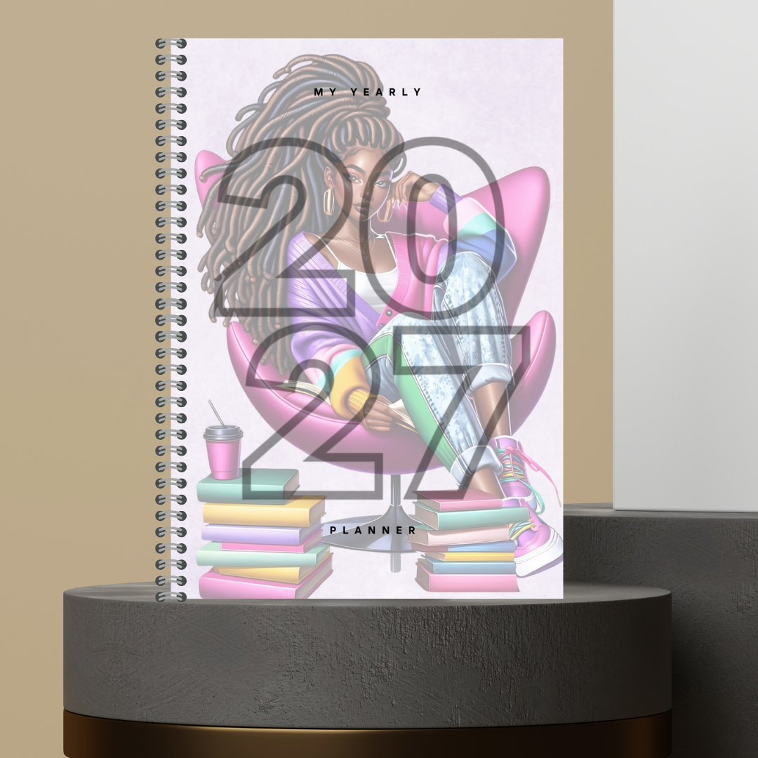 [Made to Order] My 2027 Yearly Planner | Weekly & Monthly Planner | Undated | Goal & Productivity Planner | Hardcover Wired Planner