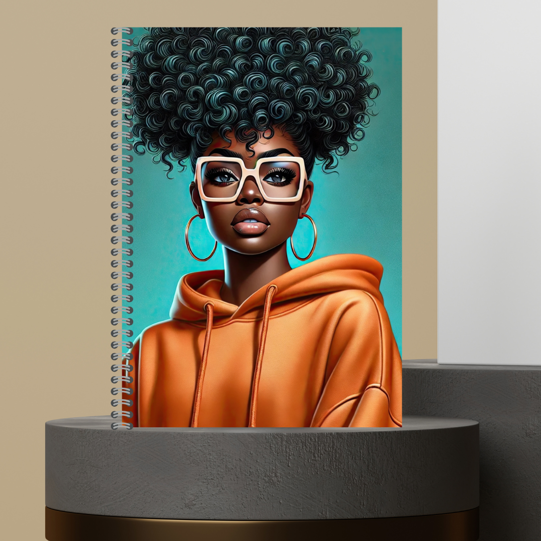 Made to Order Glasses Girlies Character Journal with Lined Paper - Customizable Design, Ideal for Writing and Personalization