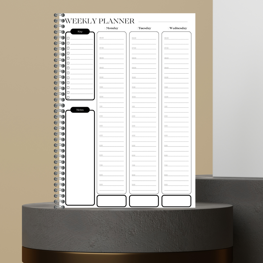 [Made to Order] My 2027 Yearly Planner | Weekly & Monthly Planner | Undated | Goal & Productivity Planner | Hardcover Wired Planner