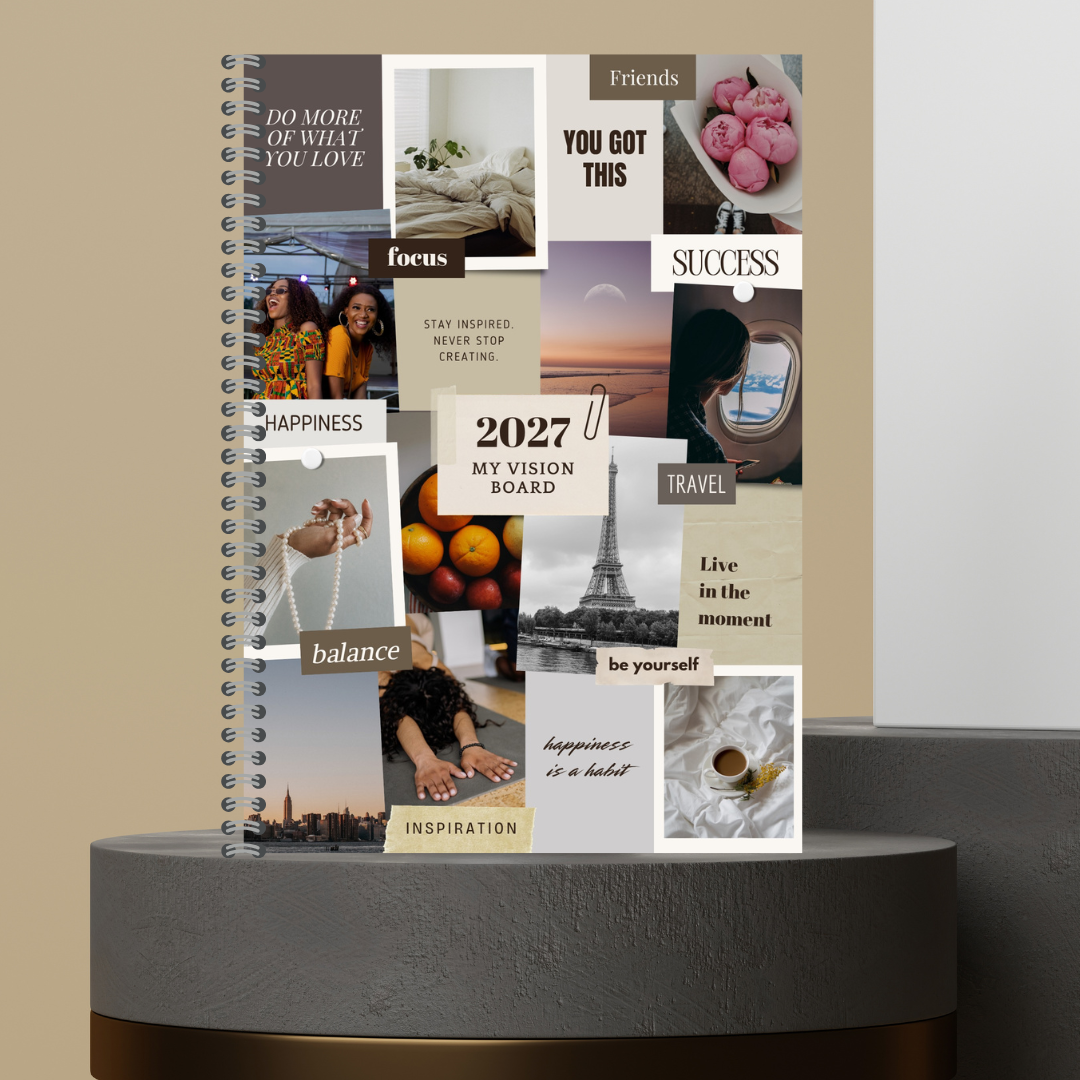[Made to Order] My 2027 Yearly Planner | Weekly & Monthly Planner | Undated | Goal & Productivity Planner | Hardcover Wired Planner