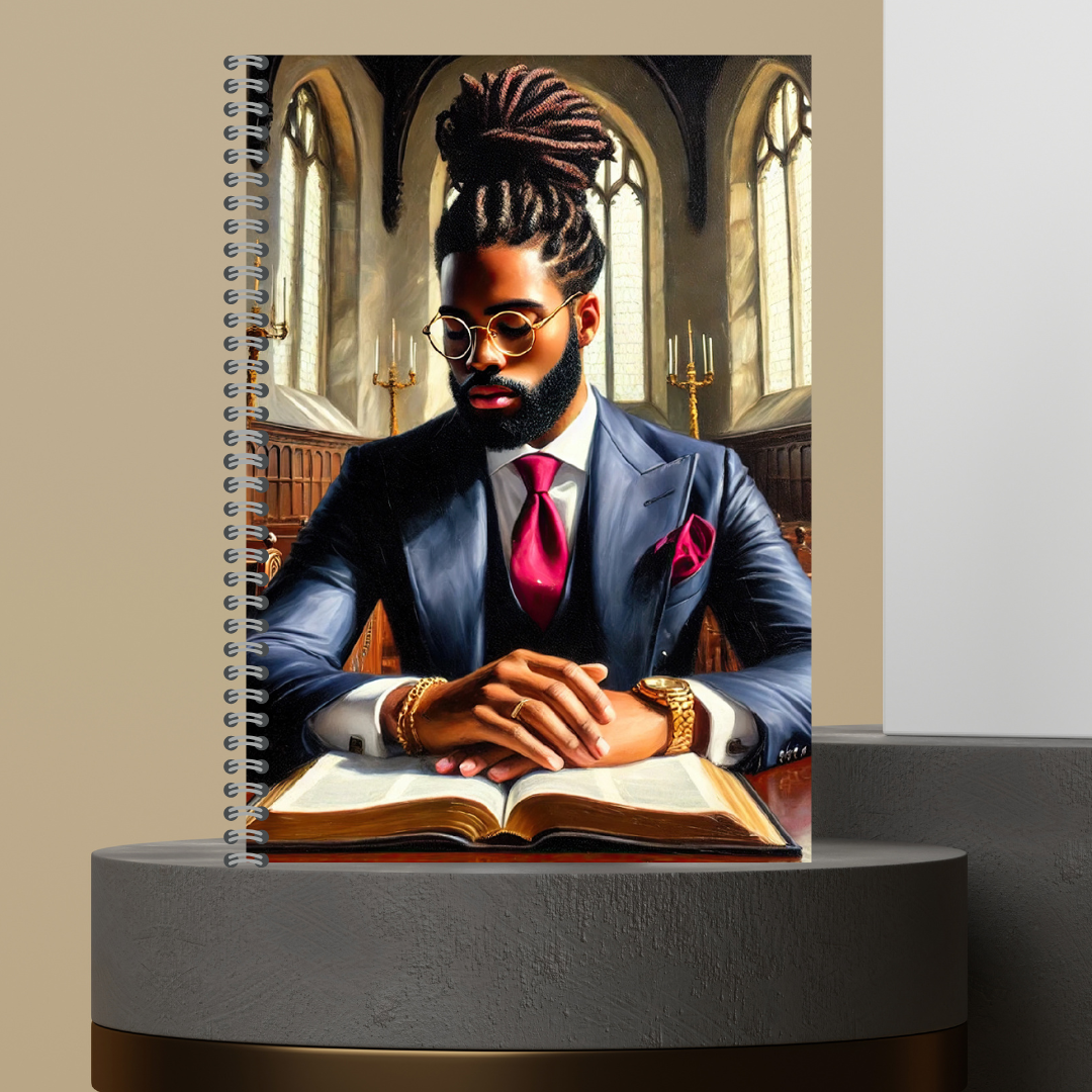 Men That Pray 2025 Journal - Matte Hard Cover with Lined Paper, 120 Pages, Spiral Binding, Perfect for Spiritual Practices & Prayer Reflections