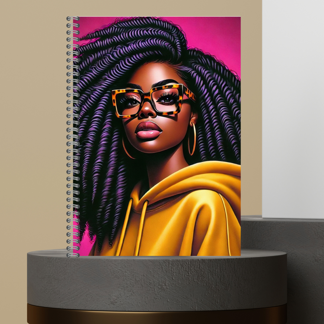 Made to Order Glasses Girlies Character Journal with Lined Paper - Customizable Design, Ideal for Writing and Personalization