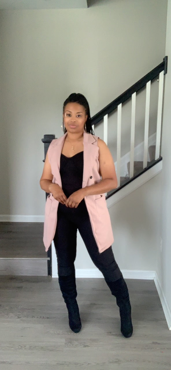 The Mimi Vest (Dark Pink)