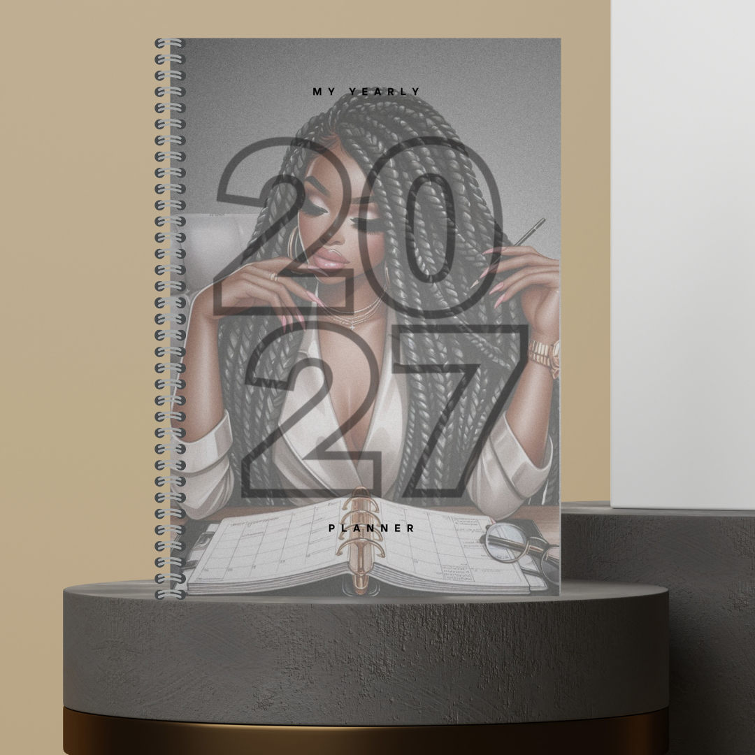 [Made to Order] My 2027 Yearly Planner | Weekly & Monthly Planner | Undated | Goal & Productivity Planner | Hardcover Wired Planner