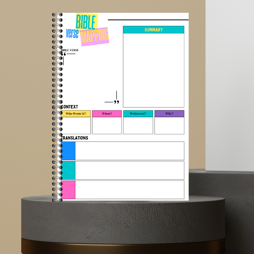 Bible Verse Mapping Study Journal