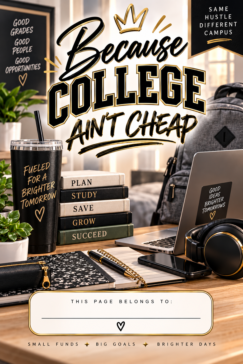 Because College Aint Cheap - Gift Card Booklet