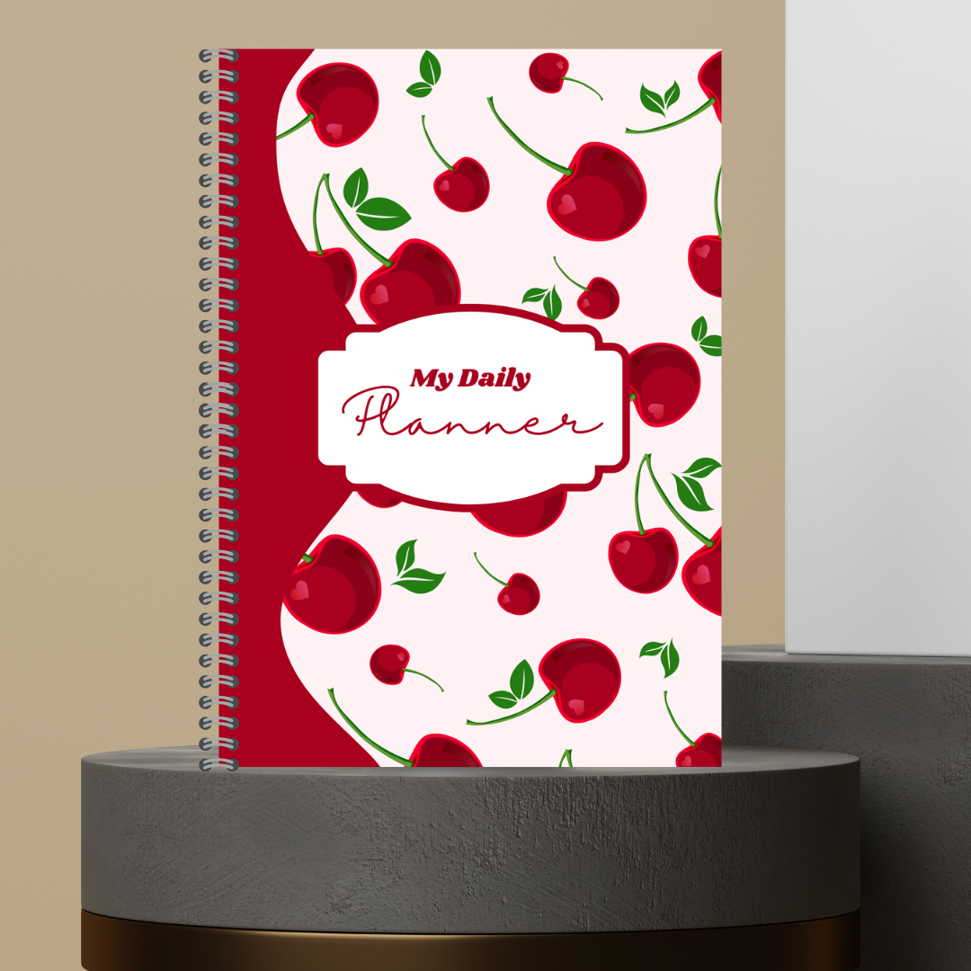 54. Made to Order Daily Planner with Floral Covers Hourly Schedule To Do List Notes Journal