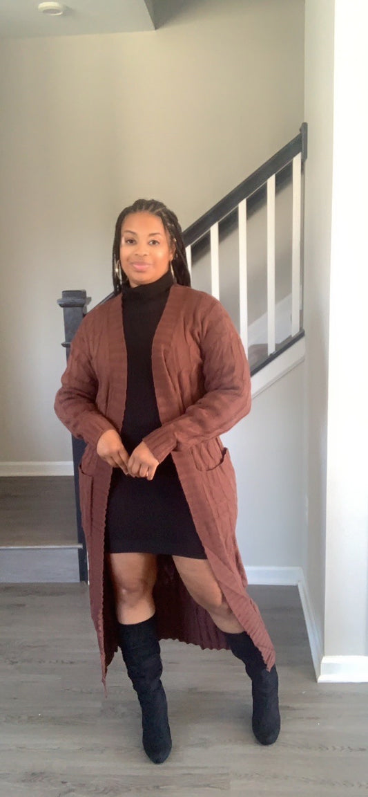 Mocha's Everyday Cardigan (Coffee)