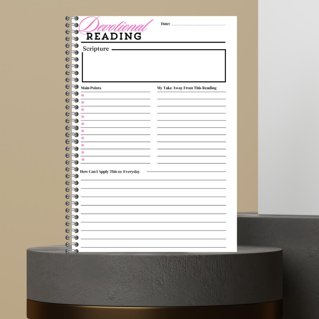 Made to Order: 27. It's A Bundle Devotional Prayer Bible Study Notes Sermon Notes Hardcover Matte Journal