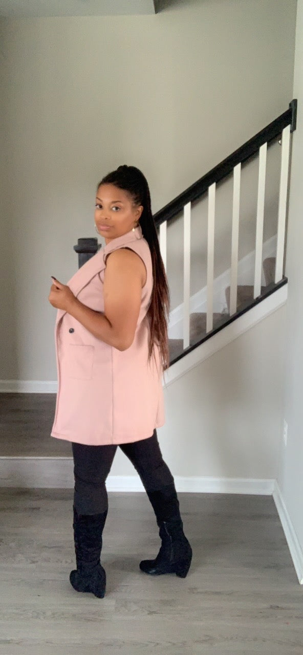 The Mimi Vest (Dark Pink)