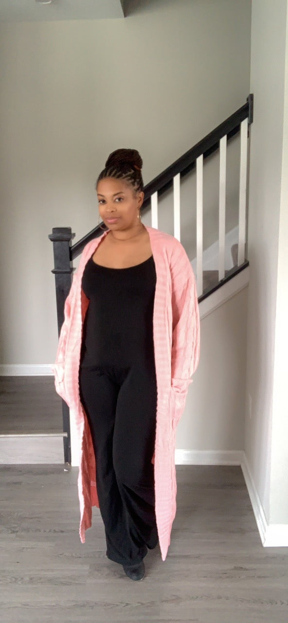 Mocha's Everyday Cardigan (Lite Pink)
