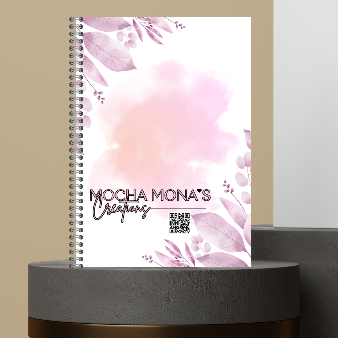 54. Made to Order Daily Planner with Floral Covers Hourly Schedule To Do List Notes Journal