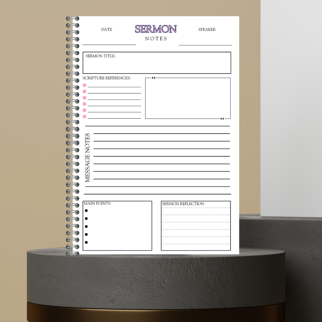 Made to Order: 27. It's A Bundle Devotional Prayer Bible Study Notes Sermon Notes Hardcover Matte Journal