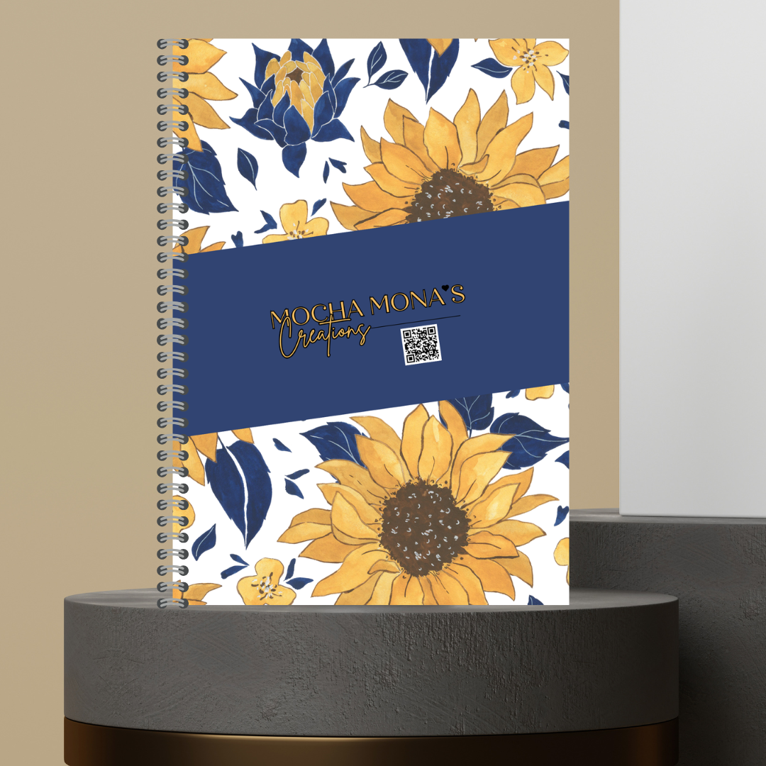 54. Made to Order Daily Planner with Floral Covers Hourly Schedule To Do List Notes Journal