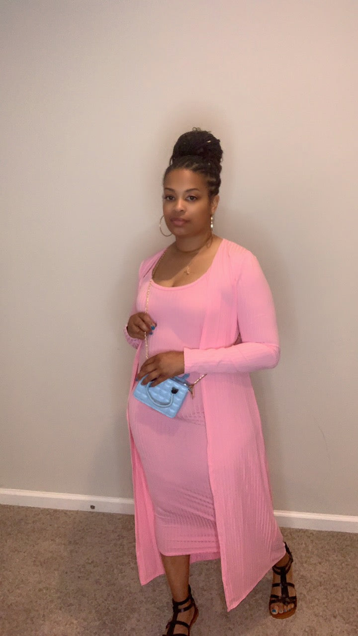The Brooklyn Dress Set (Pink)