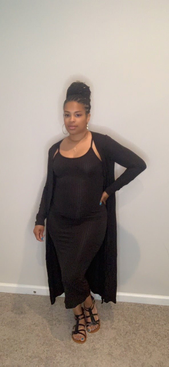 The Brooklyn Dress Set (Black)