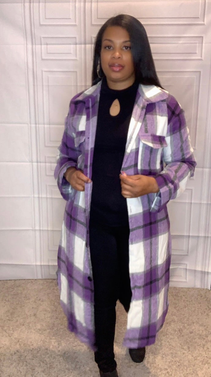 It's A Plaid Thing (Purple) Jacket
