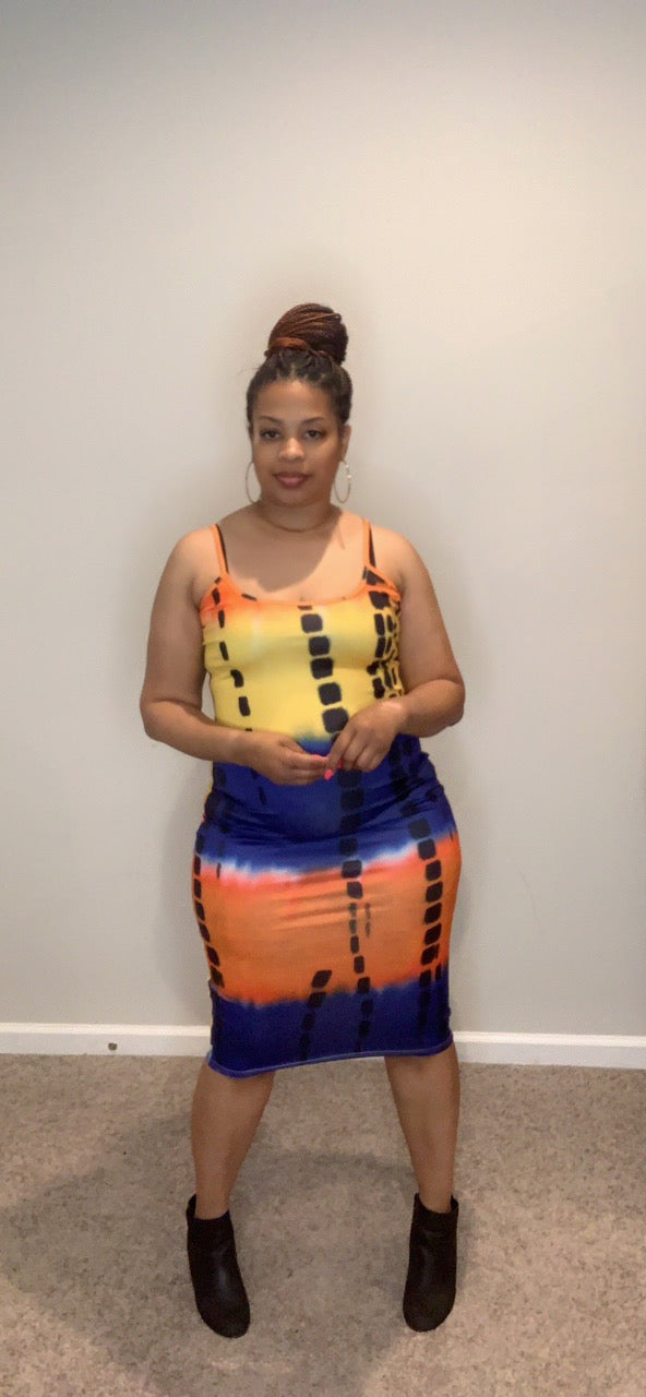 The Betty Midi Dress (Yellow)