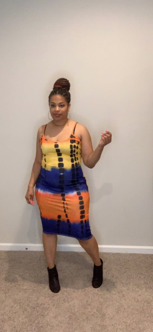 The Betty Midi Dress (Yellow)