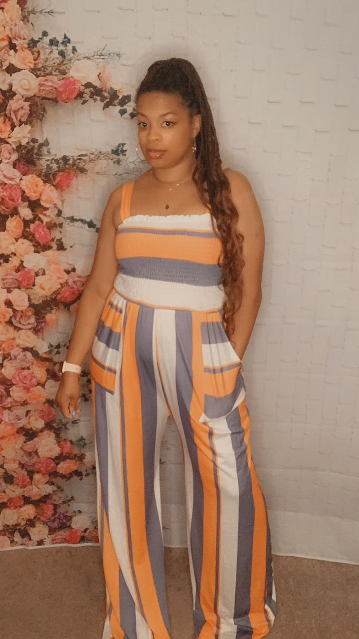 Lyrica Jumpsuit (Orange)