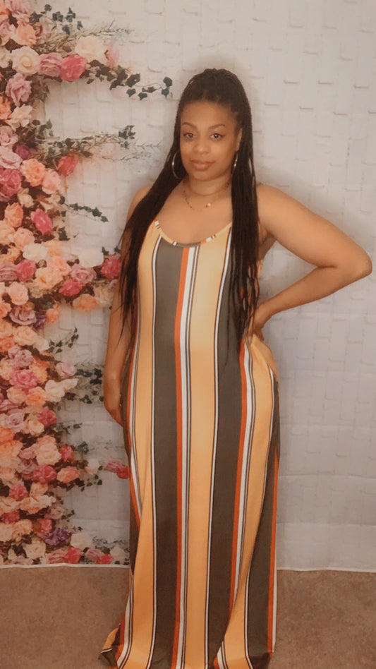 The Beenie Girl Maxi Dress  (Yellow/Green)