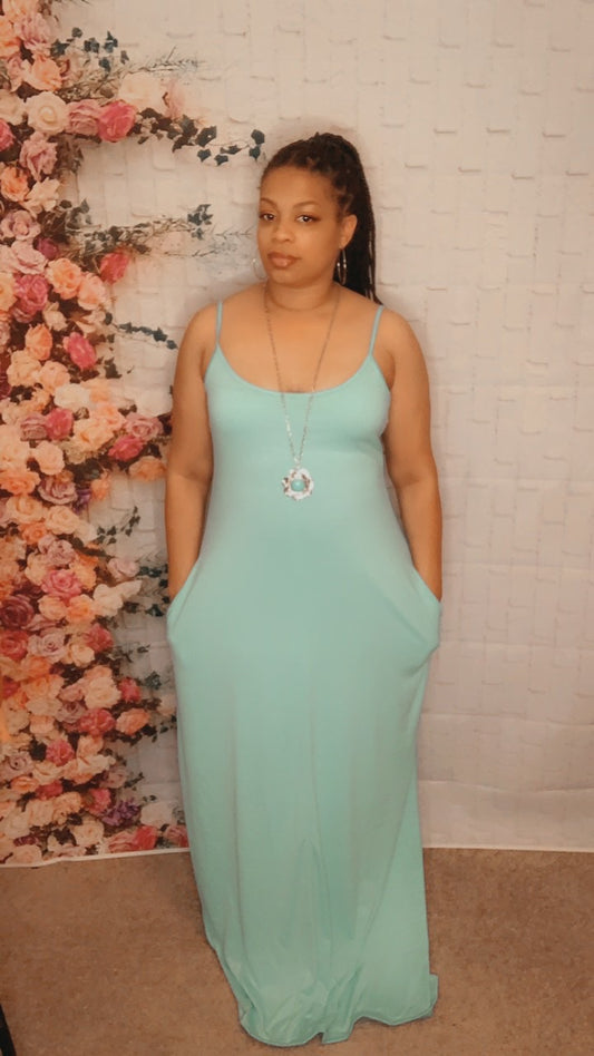 The Ivy (Cyan) Dress