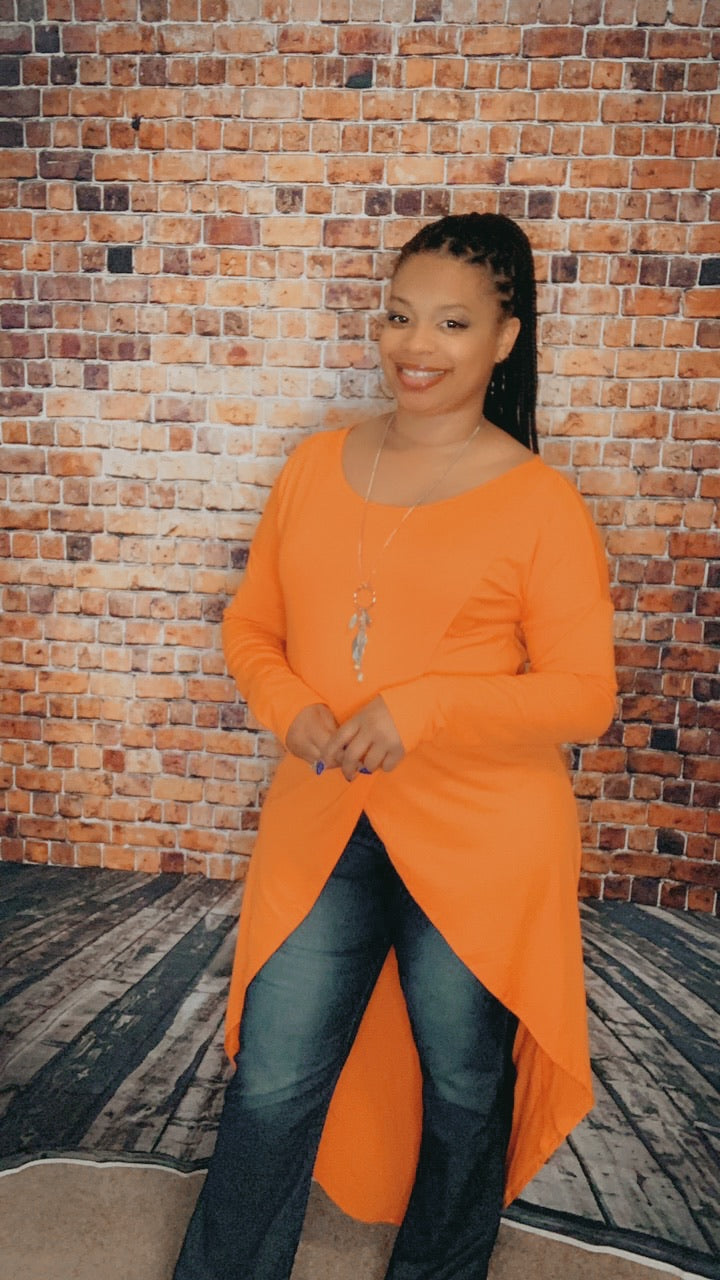 The Zara Top - Orange
