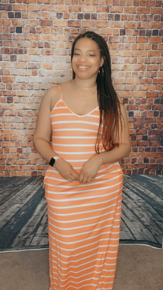 The Nadia Maxi Dress (Orange)