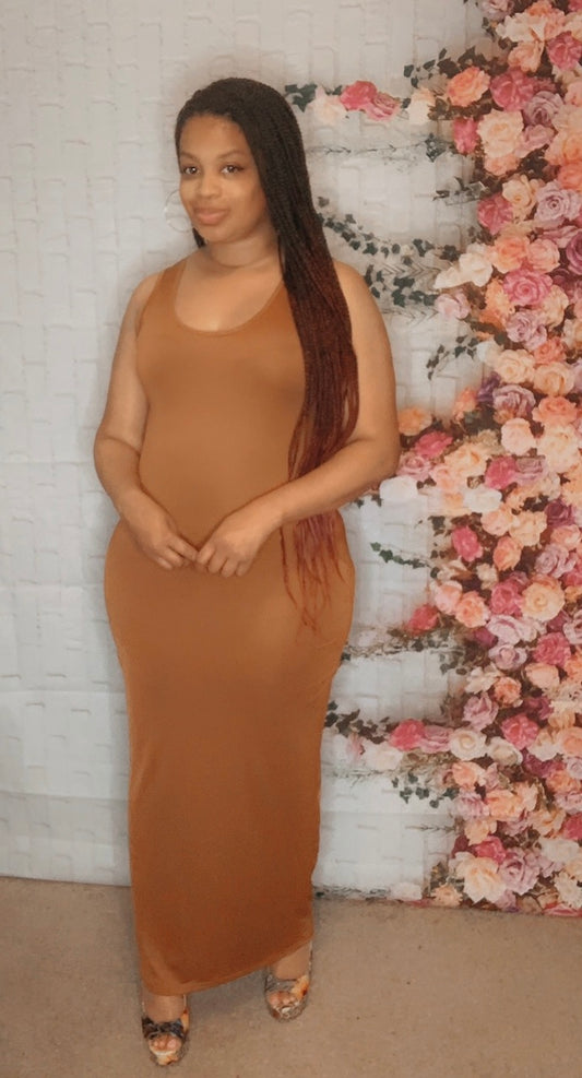 The Amina Dress (Brown)